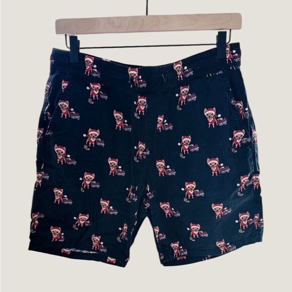 ✨3/$25✨ Denim & Flower Chihuahua Men’s Shorts - Picture 1 of 3